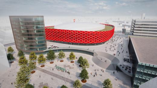 Návrh multifunkční arény v Olomouci