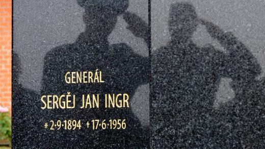 Pietní akt při příležitosti uložení ostatků rodáka, československého generála a legionáře Jana Sergěje Ingra ve Vlkoši