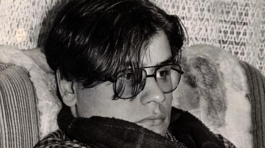 Ondřej Tichý po návratu ze Západního Německa 8. listopadu 1989