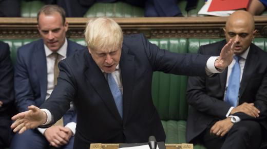 Boris Johnson ve sněmovně