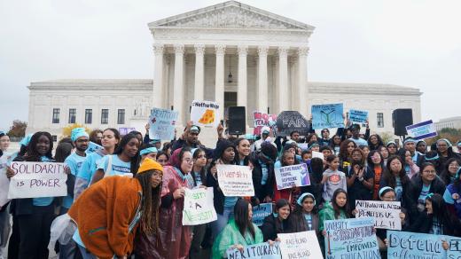 Studenti před Nejvyšším soudem USA