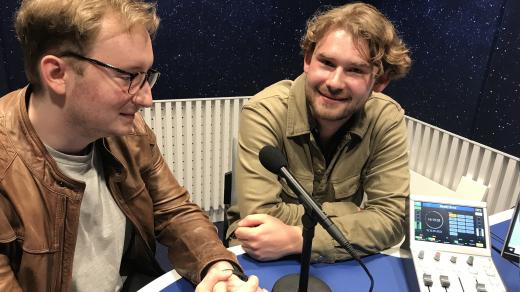 Misha a Anton z kapely Page Turners