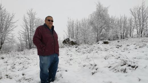 Nové Město na Moravě, pozůstatky skokanského můstku, Jiří Slonek