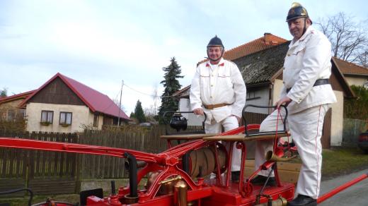 Historická stříkačka SDH Číhošť