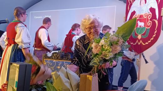 Držitelka Ceny města Vsetín za rok 2022 Zdeňka Straškrabová
