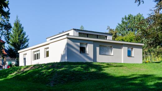 Haus am Horn z roku 1923 ve městě Výmar, Německo