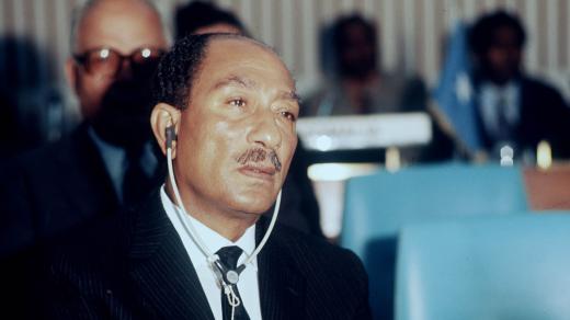 Egyptský prezident Anvar Sadat (1918-1981)