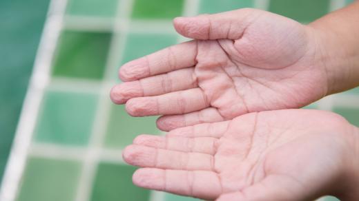 Víte, proč se nám ve vodě tvoří varhánky na prstech?