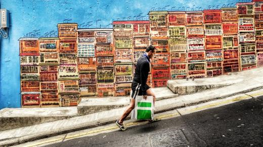Z nákupů v hongkongském SoHo