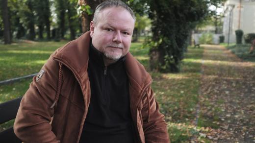 Filip Ditrich na německém evangelickém hřbitově ve Strašnicích