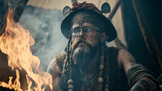 šaman hipster rituál