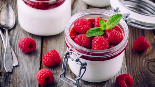 Panna cotta je oblíbený dezert