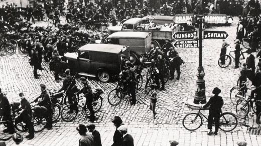 Německé jednotky přijely do Poličky 10.října 1938