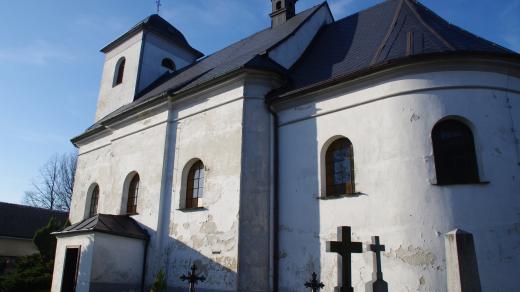 Kostel sv. Jakuba byl výrazně poničen při bitvě s Prusy