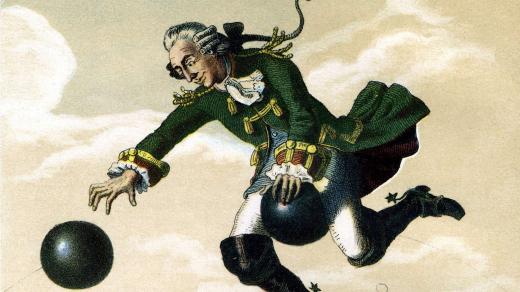 Baron Prášil bavil přátele neuvěřitelnými historkami, například o svém letu na dělové kouli