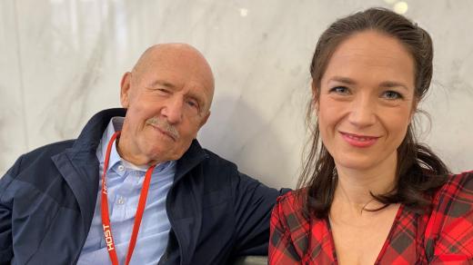 Petr Nárožný a Tereza Kostková