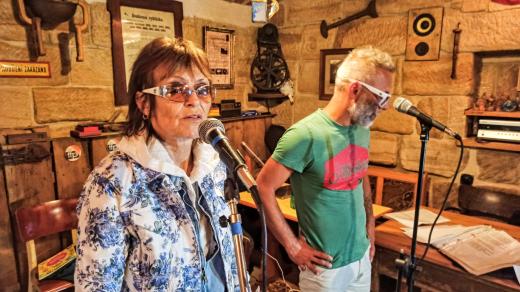Olga Matušková a zpěvák skupiny Waldovy Matušky Jan Bílý