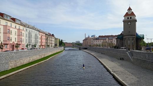 Náplavka v Olomouci