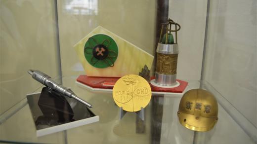 Výstava hornických trofeji v muzeu ve Stráži pod Ralskem