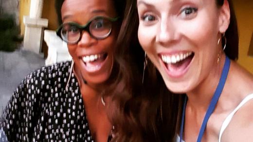 Létající redaktorka Sabina Vosecká a Tonya Graves