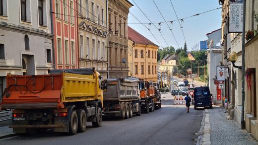 Oprava části Znojemské ulice v Jihlavě