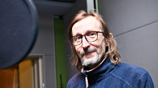 Vladimír Javorský při natáčení premiéry Winterbergova poslední cesta