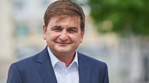 Martin Červíček ve studiu Českého rozhlasu Hradec Králové