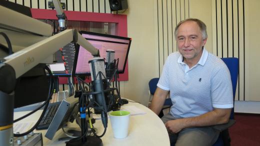 MUDr. Ivan Kučera, Ph.D. ve studiu Českého rozhlasu Hradec Králové