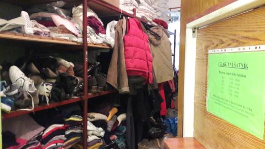 Charitní šatník v Českých Budějovicích