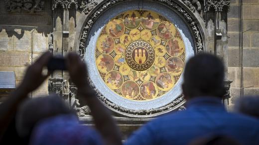 Kopie kalendária na pražském orloji