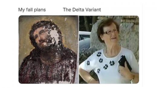 My fall plans / the Delta variant meme