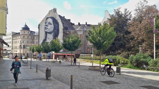 Ulice 28. října v centru Ostravy