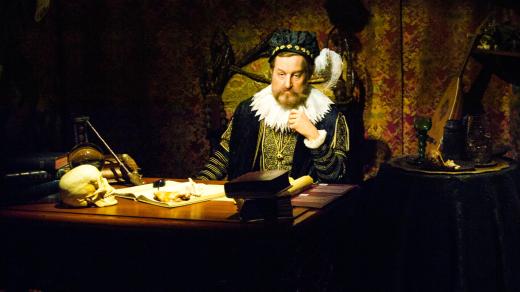 Rudolf II. v muzeu voskových figurín Grevin v Praze