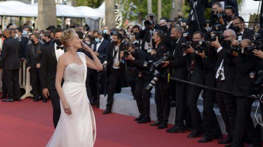 Herečka Sharon Stone na festivalu v Cannes