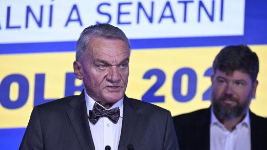 Bohuslav Svoboda a Jiří Pospíšil ve štábu Spolu