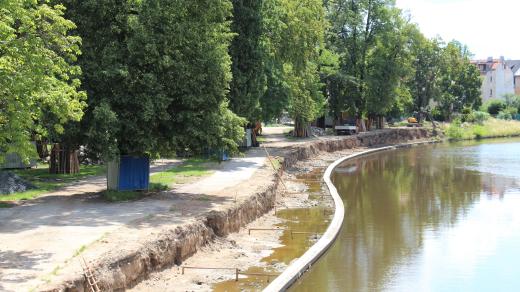 Úpravy parku Dukelská, České Budějovice