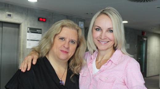 Zuzana Maléřová a moderátorka Jitka Novotná