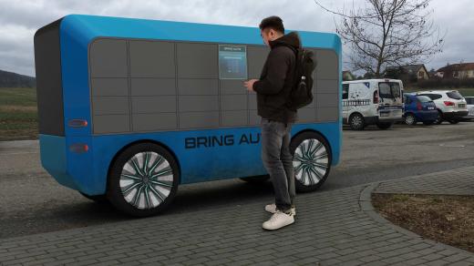 Vizualizace možné podoby start-upu Bring Auto z blízké budoucnosti