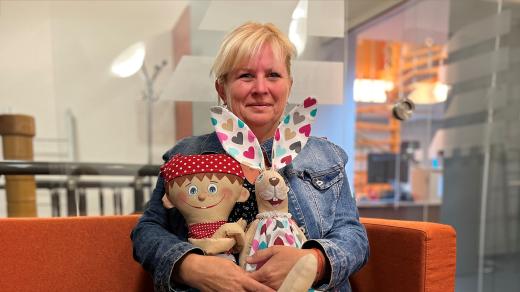 Blanka Bednářová se svými hajánky - pirátem a paní Zajícovou