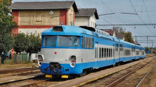 Historická pantografová souprava Českých drah