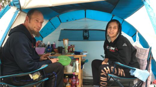 První stan byl malý, druhý už měl i předsíňku