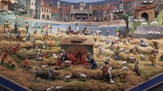 Metelkův mechanický betlém v Severoeském muzeu v Liberci