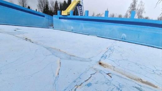 Koupaliště v Kunovicích na Uherskohradišťsku, havarijní stav