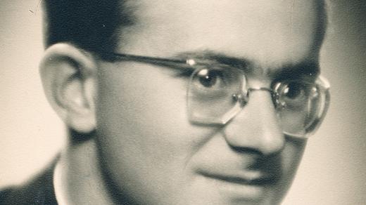 Fotografie Václava Štěpána z maturitního tabla z roku 1953