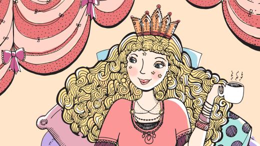 Tahle princezna je pěkně líná