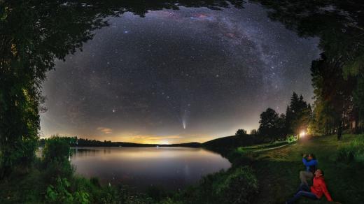 Letní obloha a kometa Neowise- Zátoka - Seč 22-07-2020