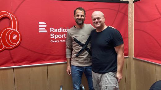 Marek Matějovský a David Novotný v talkshow Na place