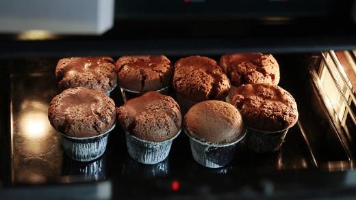 Pečení, muffin, trouba