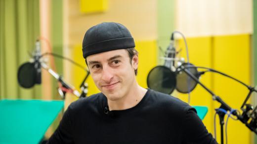 Pavel Neškudla během natáčení komedie Šťastný Jim