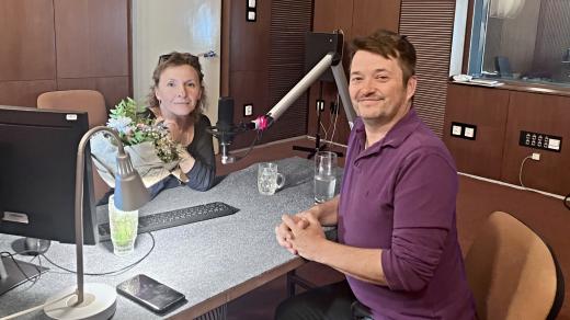 Emmanuel Chilaud jako host Kateřiny Huberové